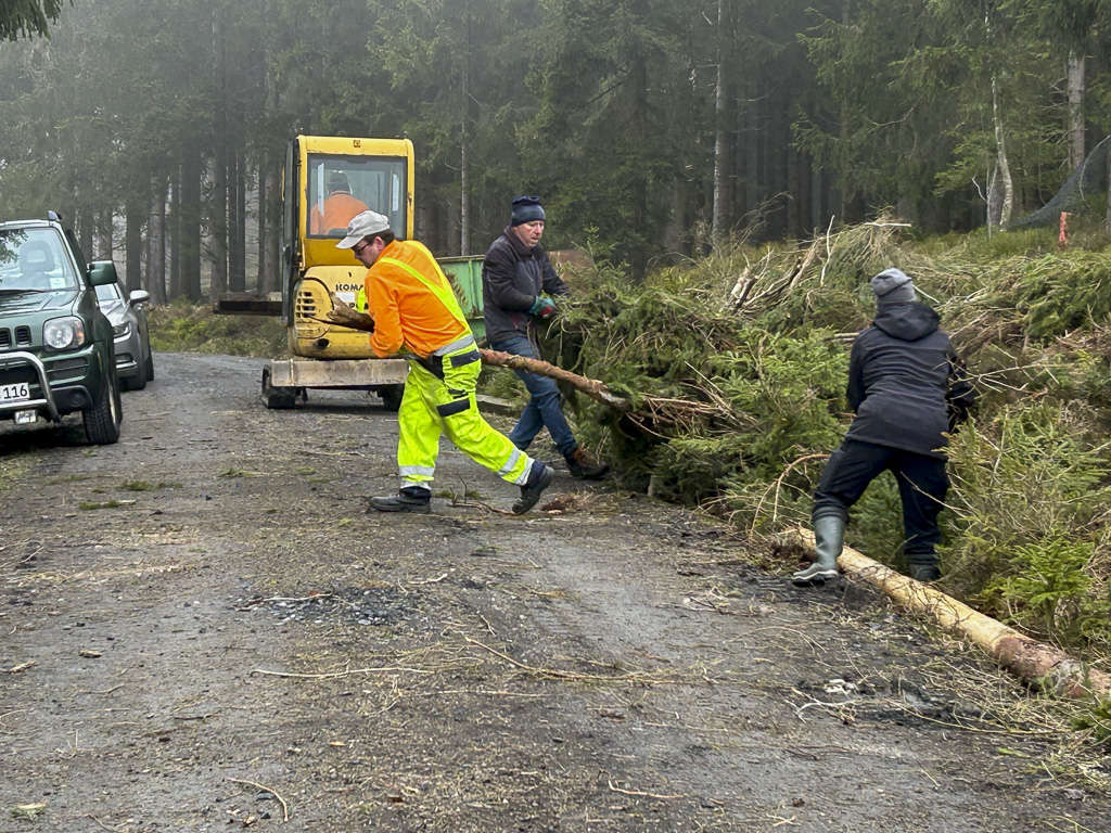 Baumpflanzaktion an der Belegstelle